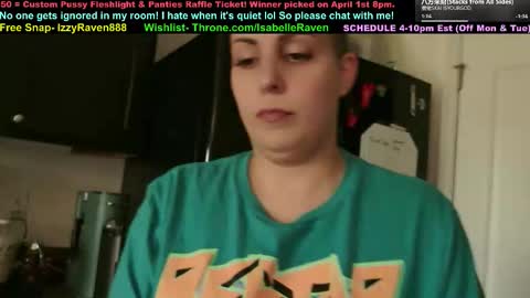 IsabelleRaven online show from March 19, 9:30 pm