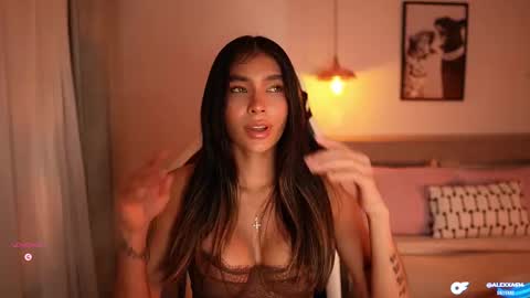 Snapshot of abril_w18 chatting on January 7, 11:40 pm My name is Alexa. Please say hello I like to chat with you. If you have requests please use tip online show from January 7, 11:40 pm