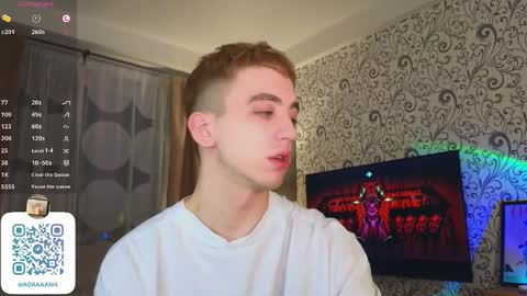 Snapshot of adampolerno chatting on January 13, 8:58 pm Hi Im Adam Glad to see u here 3 And its my first day online show from January 13, 8:58 pm