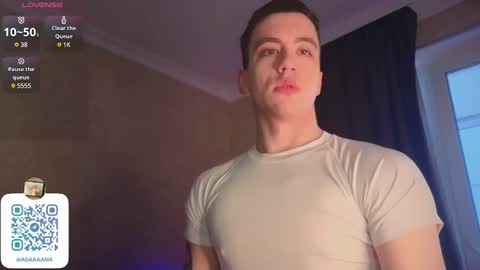 Snapshot of adampolerno chatting on January 31, 9:59 am Hi Im Adam Glad to see u here 3 And its my first day online show from January 31, 9:59 am