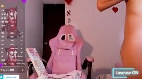 Snapshot of adelle_rose1 chatting on February 22, 7:34 am Adelle online show from February 22, 7:34 am