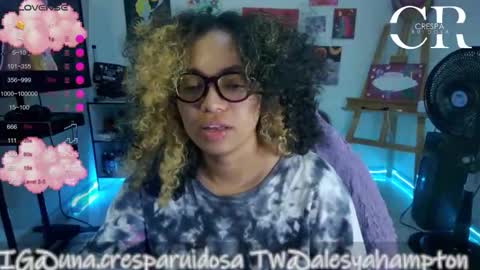 Snapshot of alesyahampton chatting on June 4, 3:56 am Crespa Ruidosa online show from June 4, 3:56 am