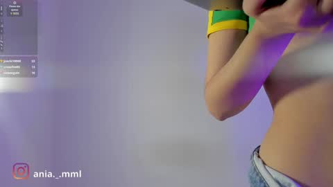 Snapshot of ania_mml chatting on January 22, 11:21 pm Ania online show from January 22, 11:21 pm