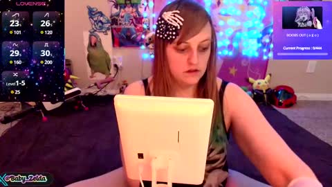 Snapshot of babyzelda chatting on January 31, 4:14 am BabyZelda online show from January 31, 4:14 am