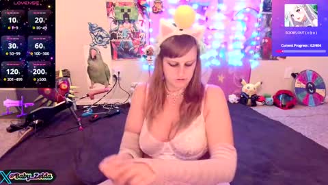 Snapshot of babyzelda chatting on October 8, 6:11 am BabyZelda online show from October 8, 6:11 am