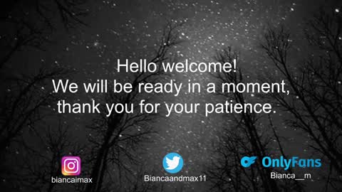 Snapshot of bianca_and_maxwell chatting on January 15, 12:30 am bianca and maxwell online show from January 15, 12:30 am