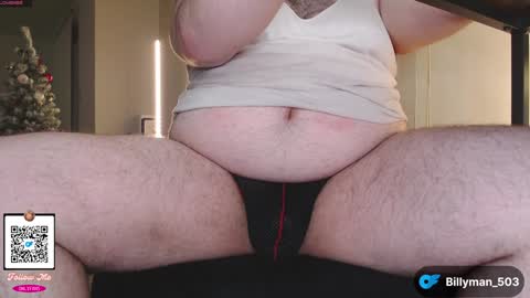 Snapshot of billyman503 chatting on December 31, 6:37 am BillyMan   online show from December 31, 6:37 am