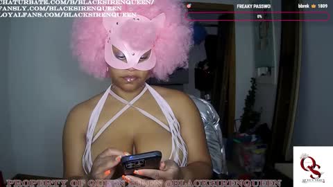 Snapshot of blacksirenqueen chatting on October 2, 9:27 am Queen Siren online show from October 2, 9:27 am