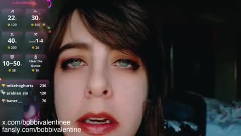 Bobbi Valentine online show from December 2, 12:05 am