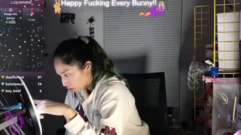 Tokki  bunny  online show from December 14, 2:23 am