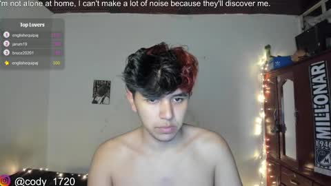 Snapshot of cody_evanss chatting on January 15, 2:17 am cody online show from January 15, 2:17 am