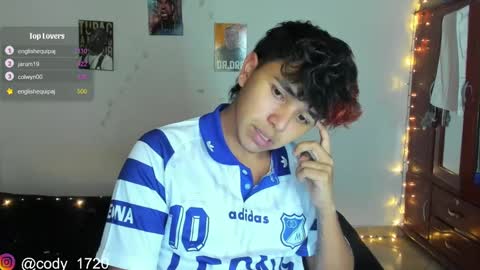 Snapshot of cody_evanss chatting on February 9, 10:09 am cody online show from February 9, 10:09 am