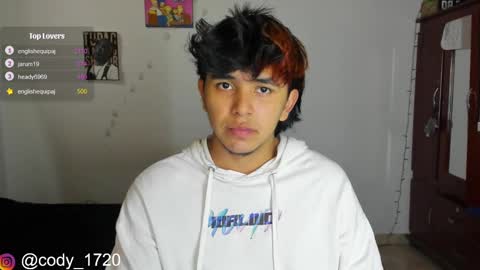 Snapshot of cody_evanss chatting on March 1, 7:48 pm cody online show from March 1, 7:48 pm