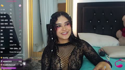 Coraline connected from 10 pm to 6 am Colombia time online show from December 5, 3:50 pm