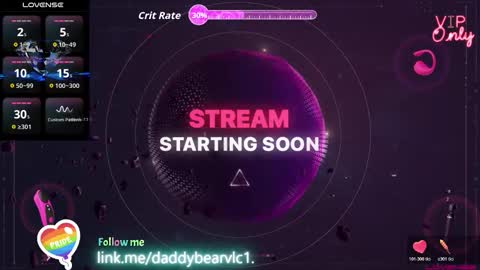DaddyBear online show from February 2, 6:50 pm