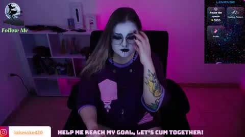 Snapshot of destroyall420 chatting on February 15, 2:15 am Lola Bdsm and fries online show from February 15, 2:15 am