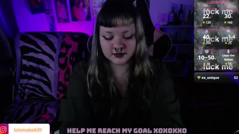 Snapshot of destroyall420 chatting on May 10, 9:03 am Lola Bdsm and fries online show from May 10, 9:03 am