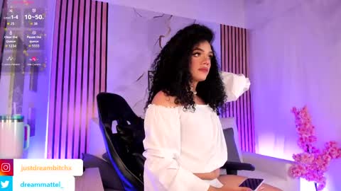 Snapshot of dreammatell_ chatting on June 6, 2:27 am Dream Matell online show from June 6, 2:27 am