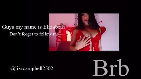 Snapshot of elizabethcampbell chatting on September 24, 12:58 am Lizzy online show from September 24, 12:58 am