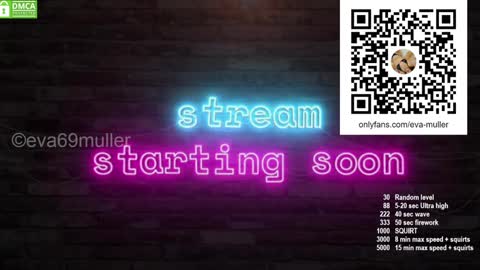 Snapshot of eva69muller chatting on December 17, 7:26 pm Eva next show 8pm CEST AMST online show from December 17, 7:26 pm