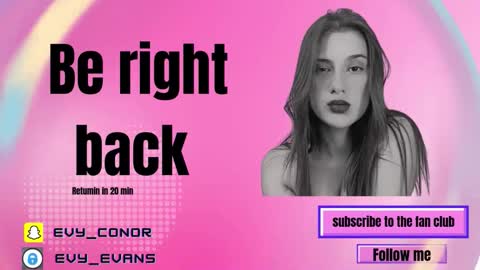 Snapshot of evy_conor chatting on October 2, 12:01 pm Evy conor online show from October 2, 12:01 pm