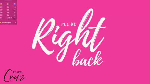 Flavia online show from October 4, 7:34 pm