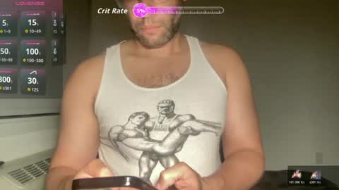 Snapshot of fuckyeahcoach chatting on June 29, 4:08 am Muscle Bear Jock in Training online show from June 29, 4:08 am