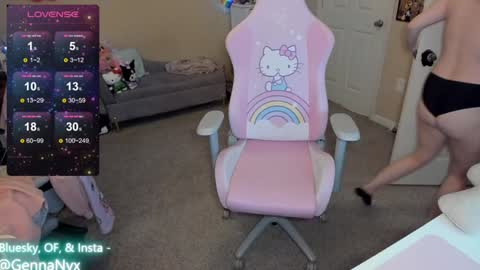 Snapshot of gennanyx chatting on December 4, 8:01 am Genna Nyx online show from December 4, 8:01 am