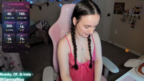 Snapshot of gennanyx chatting on January 6, 10:02 am Genna Nyx online show from January 6, 10:02 am