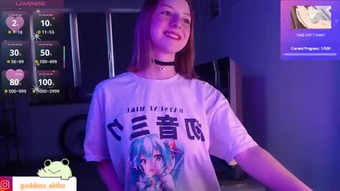 Snapshot of goddessakiko chatting on February 17, 3:31 pm Akiko online show from February 17, 3:31 pm