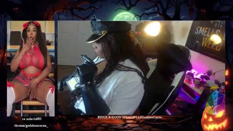 Goddess Cocoa online show from October 24, 7:05 am