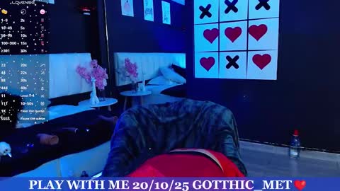 Snapshot of gotthic_met chatting on October 22, 4:46 am Meredith Alessandra online show from October 22, 4:46 am