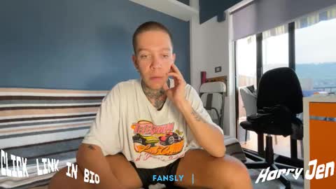 Snapshot of harry_jen chatting on September 9, 9:09 am TAP HERE choise Harry tattoo on chest  Jen curls hair online show from September 9, 9:09 am