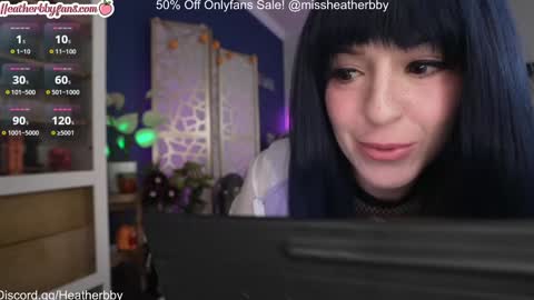 Snapshot of heatherbby chatting on October 26, 10:47 pm Heather online show from October 26, 10:47 pm