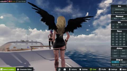 Snapshot of hikary__moon chatting on October 9, 7:01 pm Eva online show from October 9, 7:01 pm