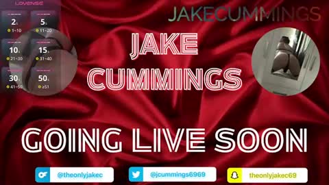 Snapshot of jakecummings69 chatting on August 2, 9:24 pm Jake Cummings online show from August 2, 9:24 pm