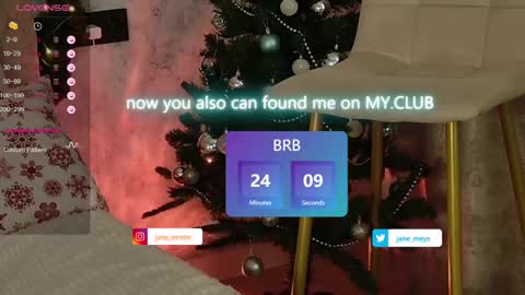 Snapshot of jane_meys chatting on December 17, 8:12 am your kitty JANE roawww online show from December 17, 8:12 am