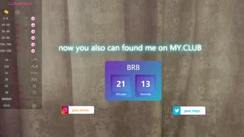 Snapshot of jane_meys chatting on March 6, 8:19 am your kitty JANE roawww online show from March 6, 8:19 am