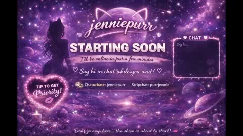 Snapshot of jenniepurr chatting on June 8, 5:02 pm Jennie online show from June 8, 5:02 pm