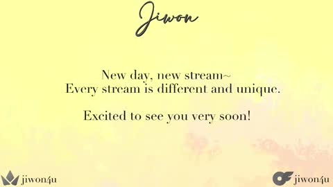 Jiwon online show from October 17, 11:29 pm