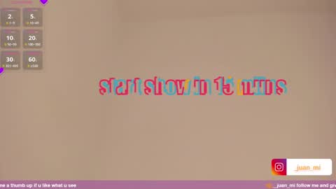 Juan Miguel online show from October 20, 10:59 am