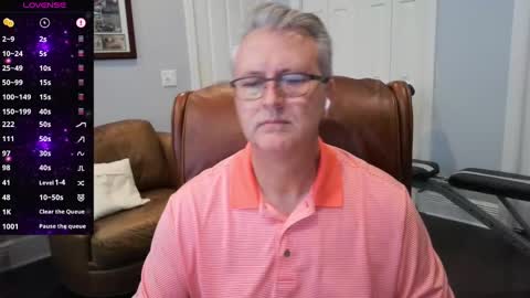 Snapshot of justavoyeurhere chatting on October 2, 7:43 pm Michael online show from October 2, 7:43 pm