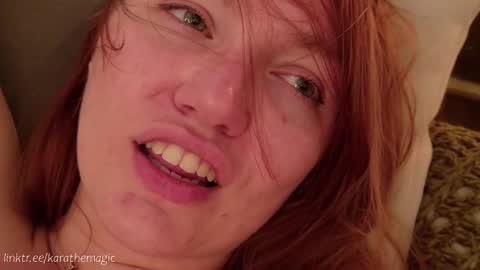 Snapshot of karathemagic chatting on March 8, 10:54 am I am here around 5am GMT karathemagic online show from March 8, 10:54 am