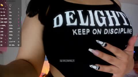 Snapshot of karla__1 chatting on January 20, 3:15 am Ill be on at sunday see u Lynn Could u help me to reach 100 Thmbs upp plssss Independent girl 3 online show from January 20, 3:15 am