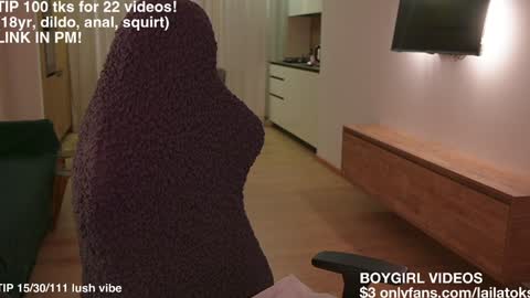 lailatoks - TIP 100 tks  get all my videos 22 VIDEOS SQUIRT PUSSY DILDO online show from January 8, 1:30 am