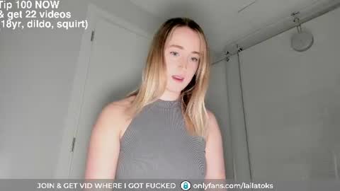 Snapshot of lailatoks chatting on June 21, 1:08 am lailatoks - TIP 100 tks get all my videos 22 VIDEOS SQUIRT PUSSY DILDO online show from June 21, 1:08 am
