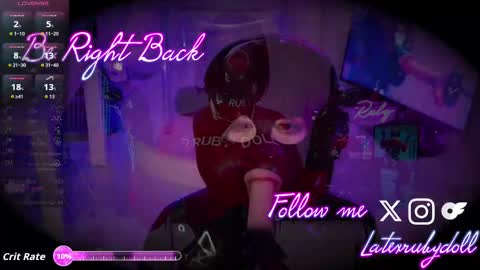 Snapshot of latexrubydoll chatting on November 28, 3:31 am Latex Ruby online show from November 28, 3:31 am