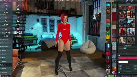 Snapshot of latina_french chatting on April 10, 2:44 pm leidy online show from April 10, 2:44 pm