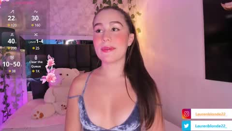 Lauren Blonde online show from February 22, 8:31 pm