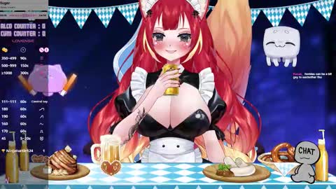 Snapshot of lewdfoxy_vt chatting on October 1, 1:50 pm Kira online show from October 1, 1:50 pm